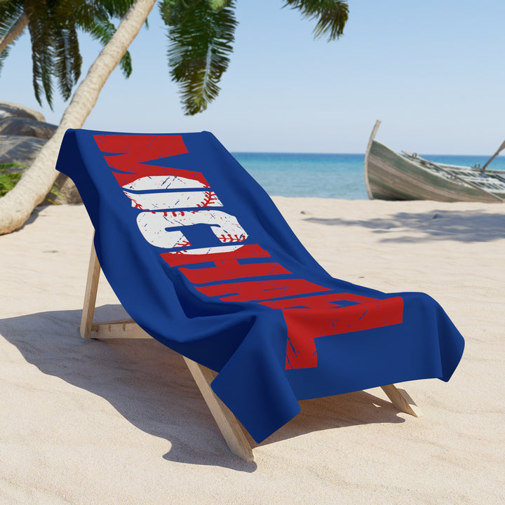Baseball Beach Towel w/Custom Name