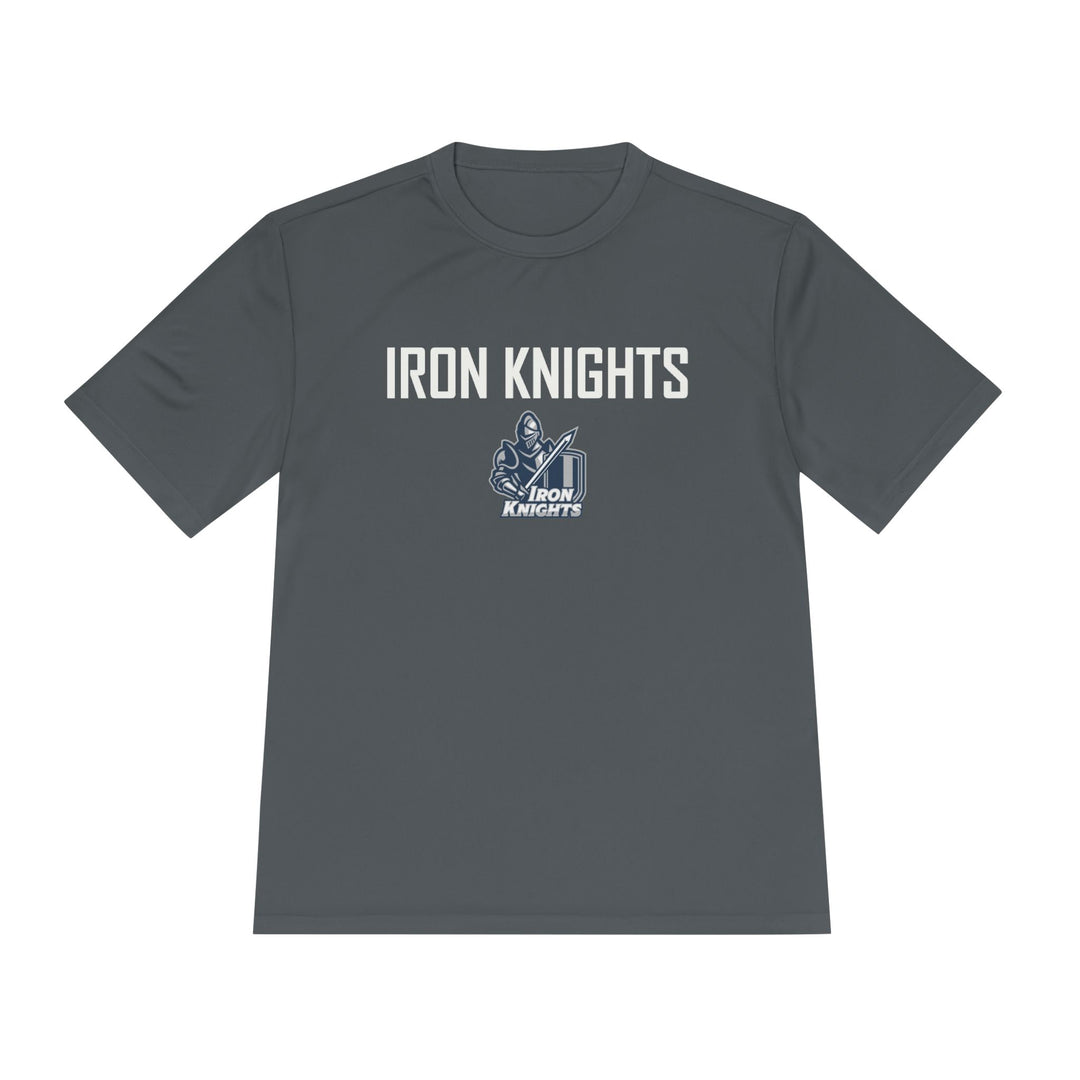 Iron Knights Adult Unisex Moisture Wicking T-Shirt - w/Knight Logo, Name &amp; Number on back