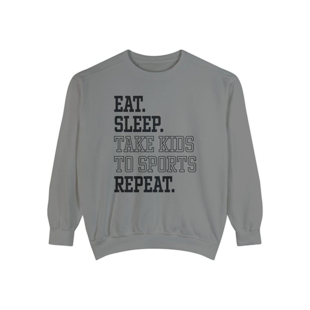 Eat Sleep Take Kids To Sports Repeat Unisex Adult Premium Crewneck Sweatshirt