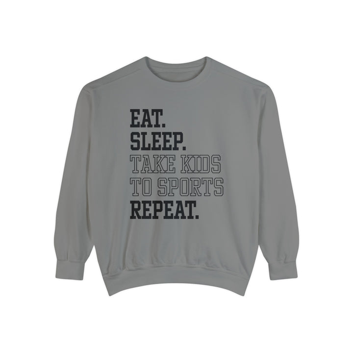 Eat Sleep Take Kids To Sports Repeat Unisex Adult Premium Crewneck Sweatshirt