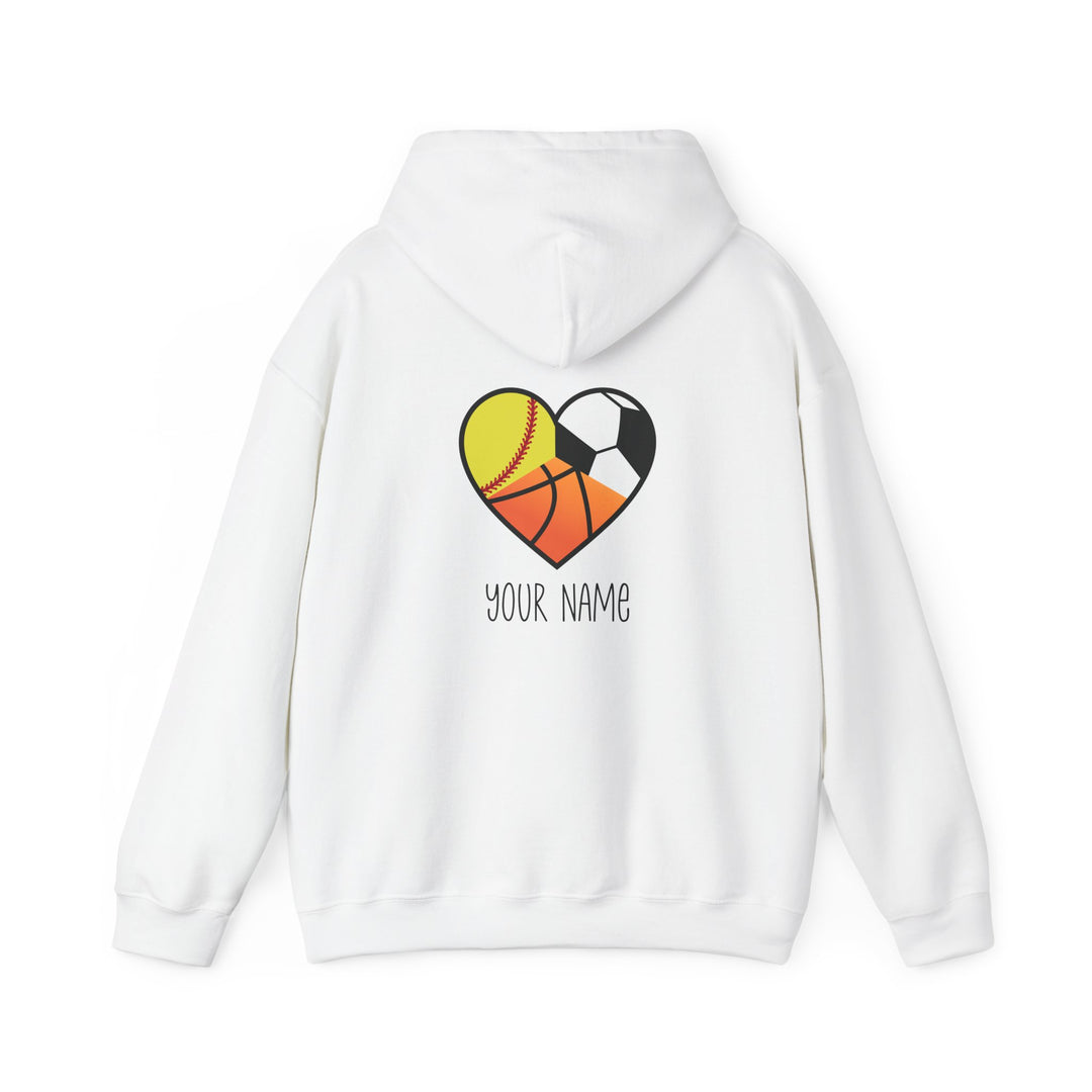 Sports Heart Design Unisex Adult Hoodie
