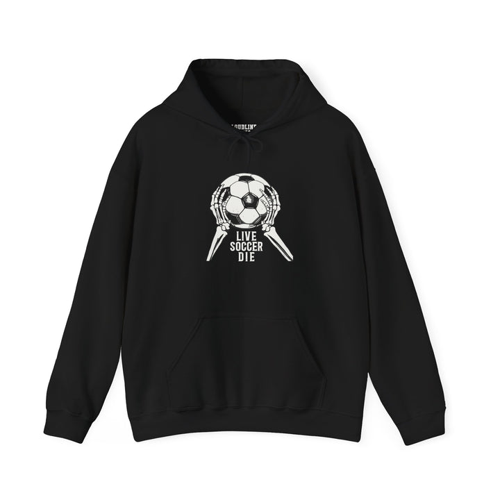 Live Soccer Die Unisex Adult Hooded Sweatshirt