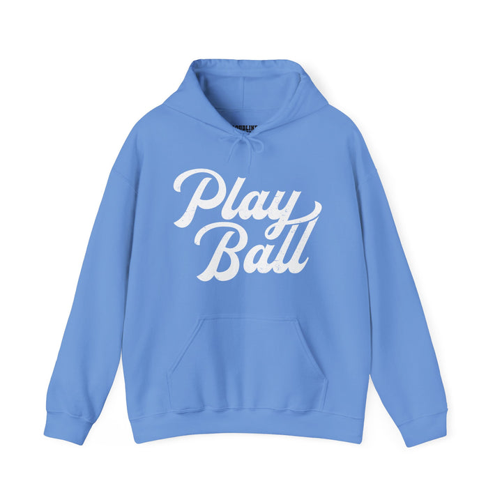 Play Ball Baseball Unisex Adult Hooded Sweatshirt