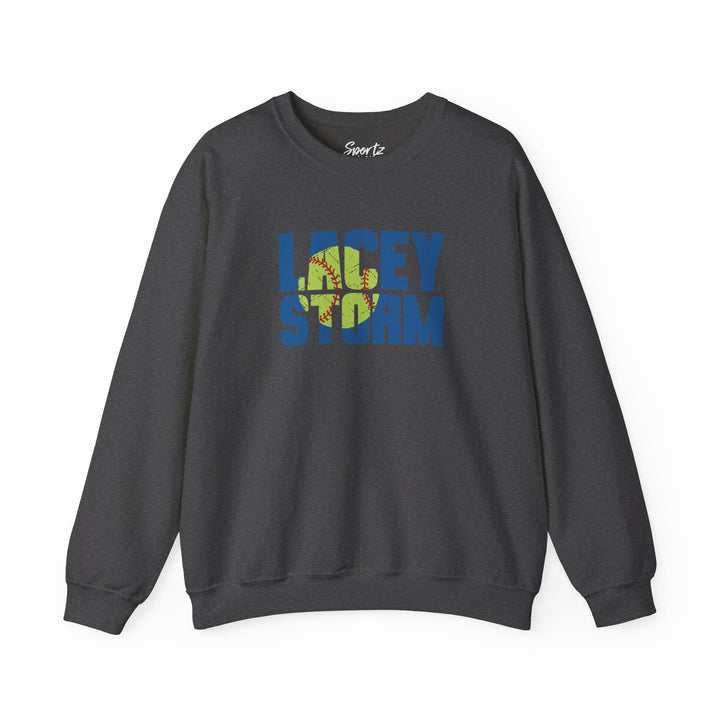 Lacey Storm Unisex Adult Crewneck Sweatshirt - Softball Design