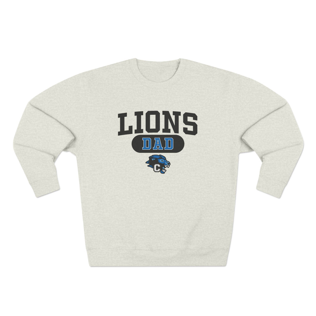 Canton Lions Football &amp; Cheer Unisex Adult Premium Crewneck Sweatshirt - Lions Relative Design