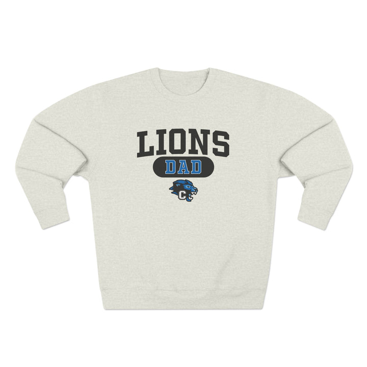 Canton Lions Football &amp; Cheer Unisex Adult Premium Crewneck Sweatshirt - Lions Relative Design