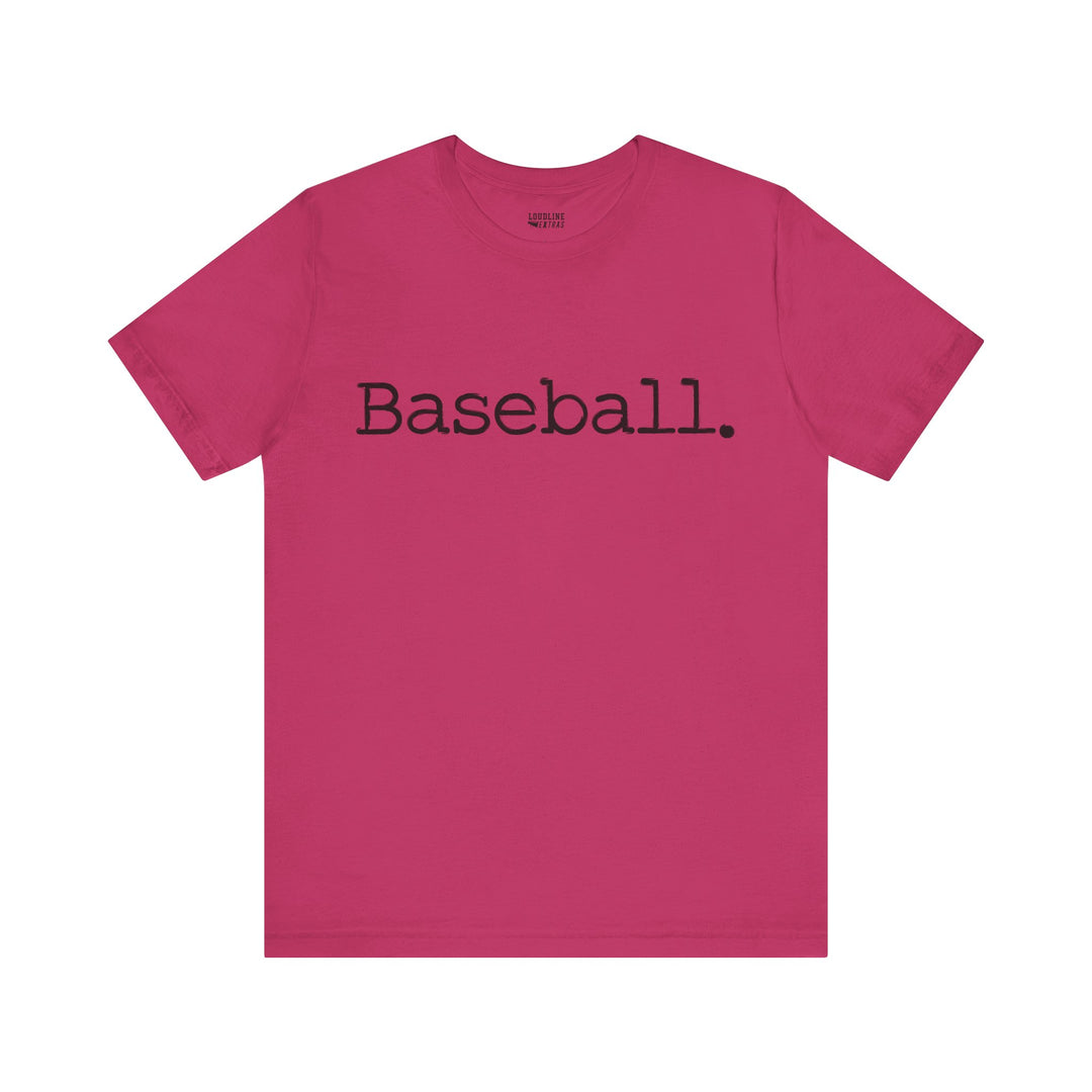 Typewriter Design Baseball Unisex Adult T-Shirt