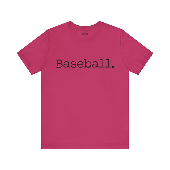 Typewriter Design Baseball Unisex Adult T-Shirt