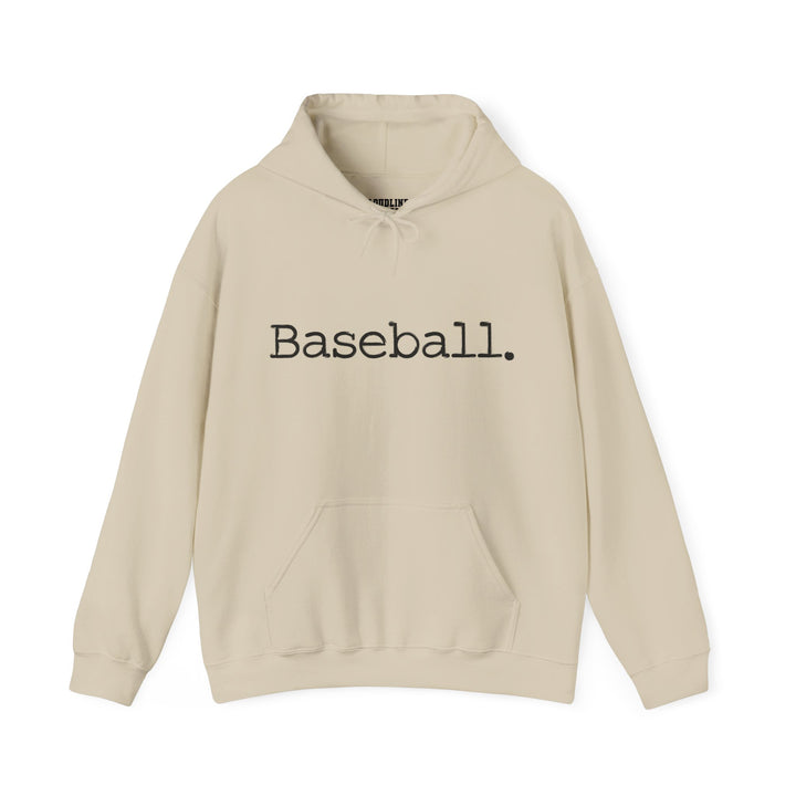 Typewriter Design Baseball Unisex Adult Hooded Sweatshirt
