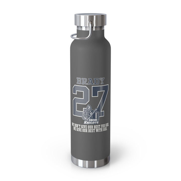 Iron Knights 22oz Bottle - Last Name &amp; Number w/Knight Design