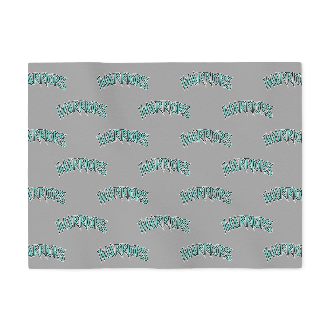 Warriors Sweatshirt Blanket - Logo Pattern