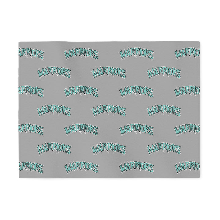 Warriors Sweatshirt Blanket - Logo Pattern