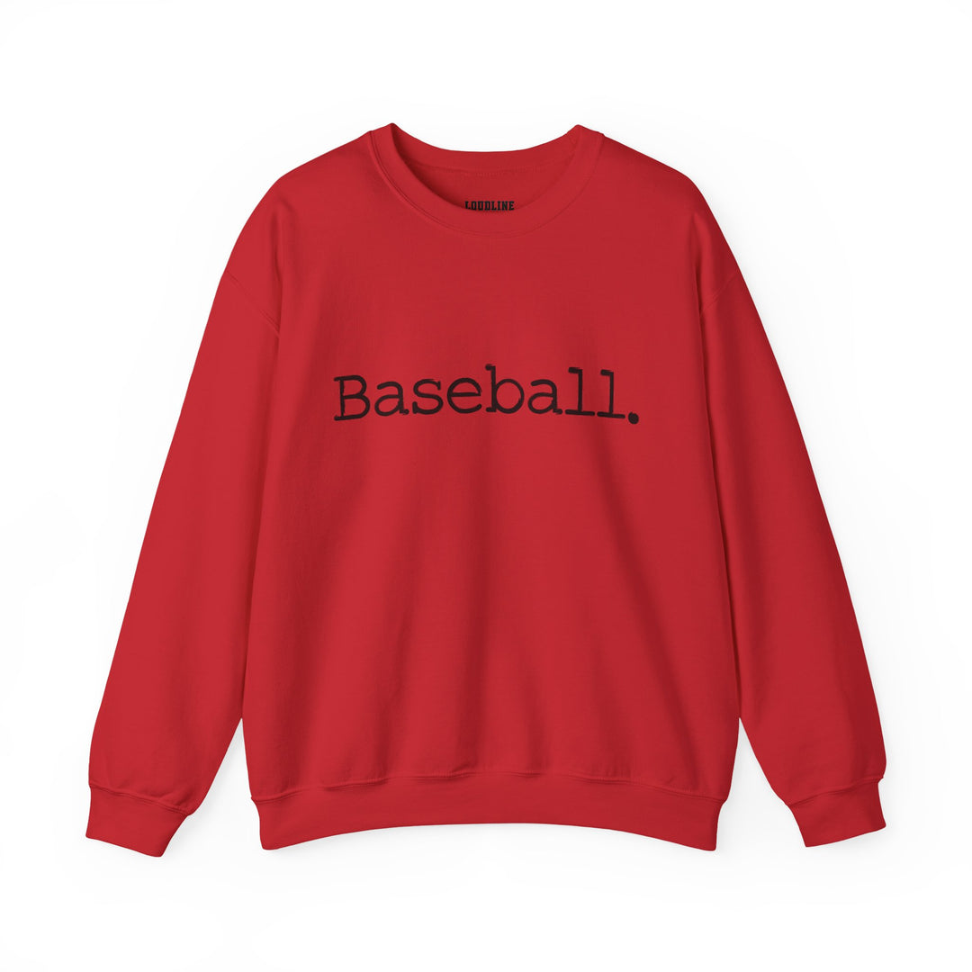 Typewriter Design Baseball Unisex Adult Crewneck Sweatshirt