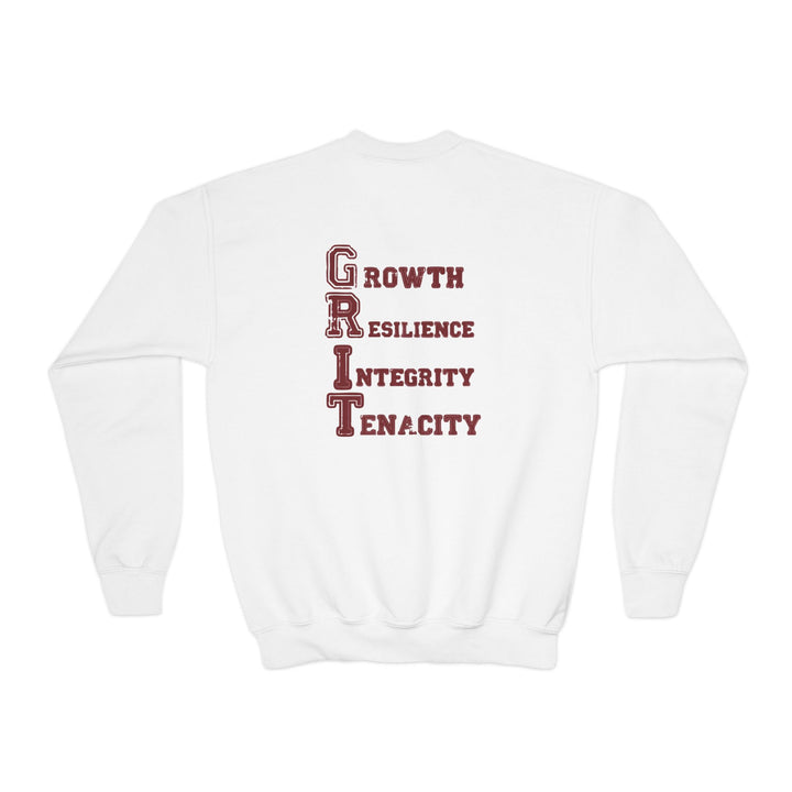 Southern Grit Unisex Youth Crewneck Sweatshirt w/Both Logos