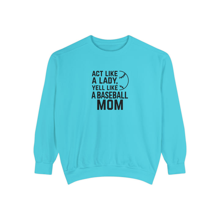 Act Like a Lady Baseball Unisex Adult Premium Crewneck Sweatshirt