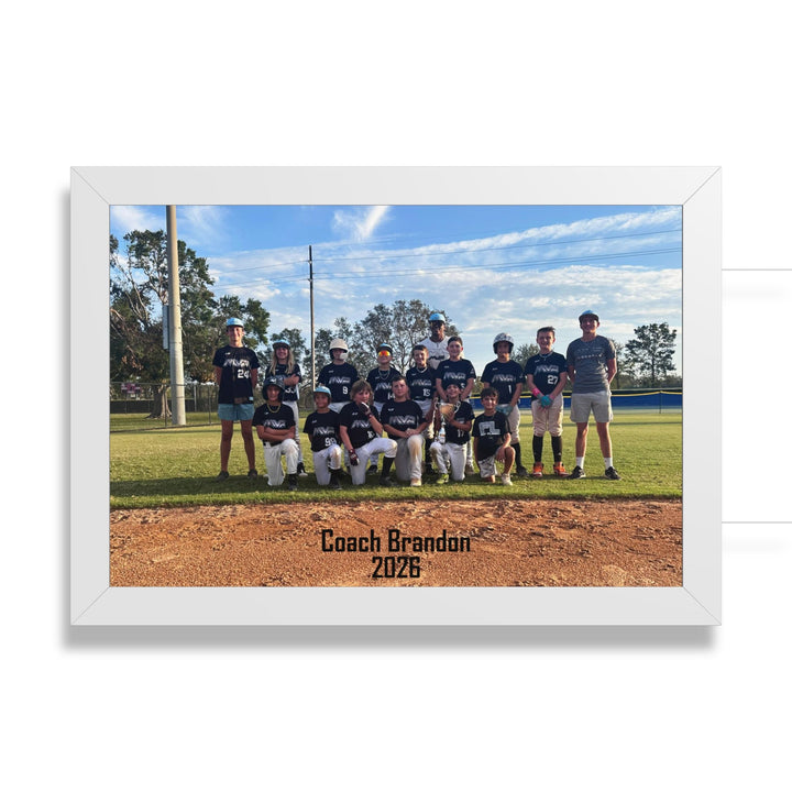 Coach/Team Custom Picture Framed Art