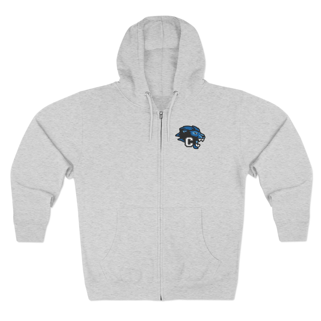 Canton Lions Football &amp; Cheer Unisex Adult Premium Full Zip Hooded Sweatshirt