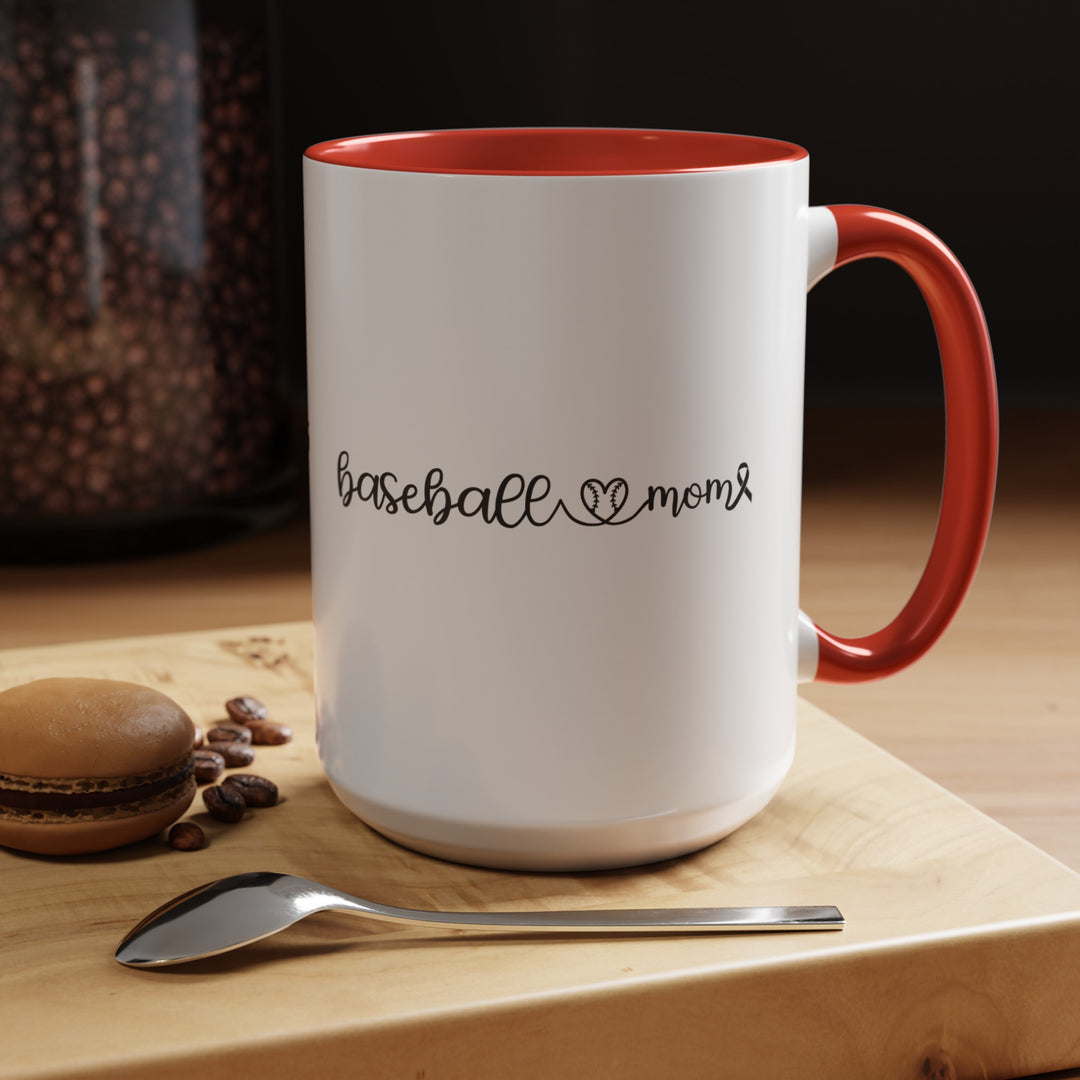 Cancer Collection Pick Your Sport Mom Ribbon &amp; Heart 11oz Accent Mug