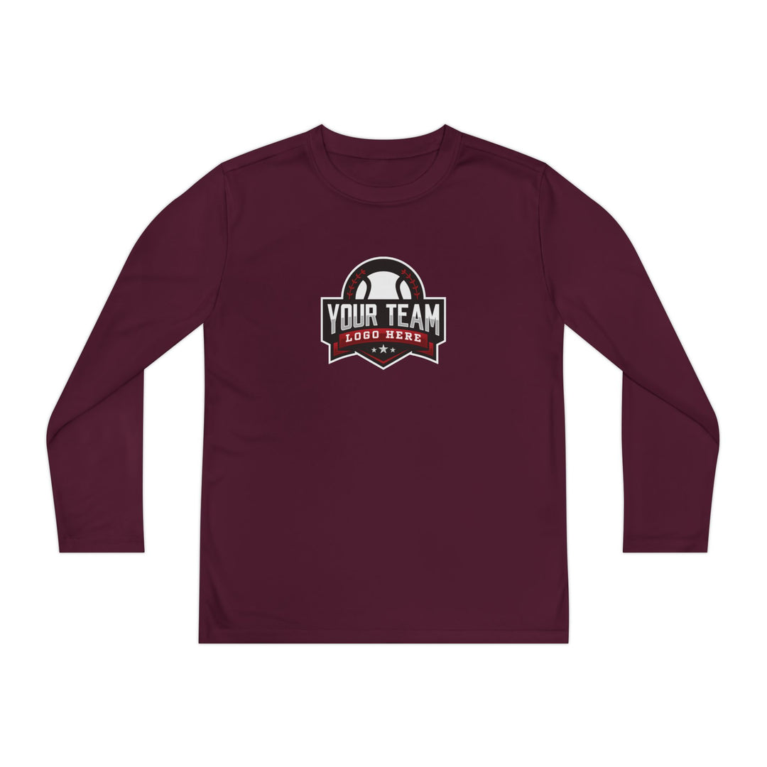 Unisex Youth Long Sleeve Moisture Wicking Shirt