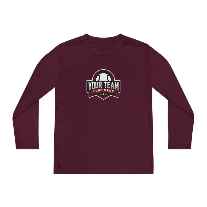 Unisex Youth Long Sleeve Moisture Wicking Shirt