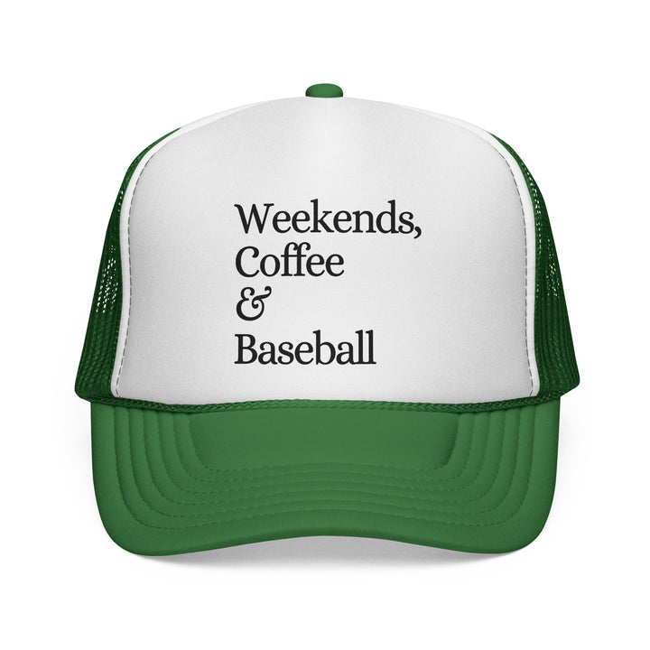 Weekends Coffee & Baseball Trucker Hat