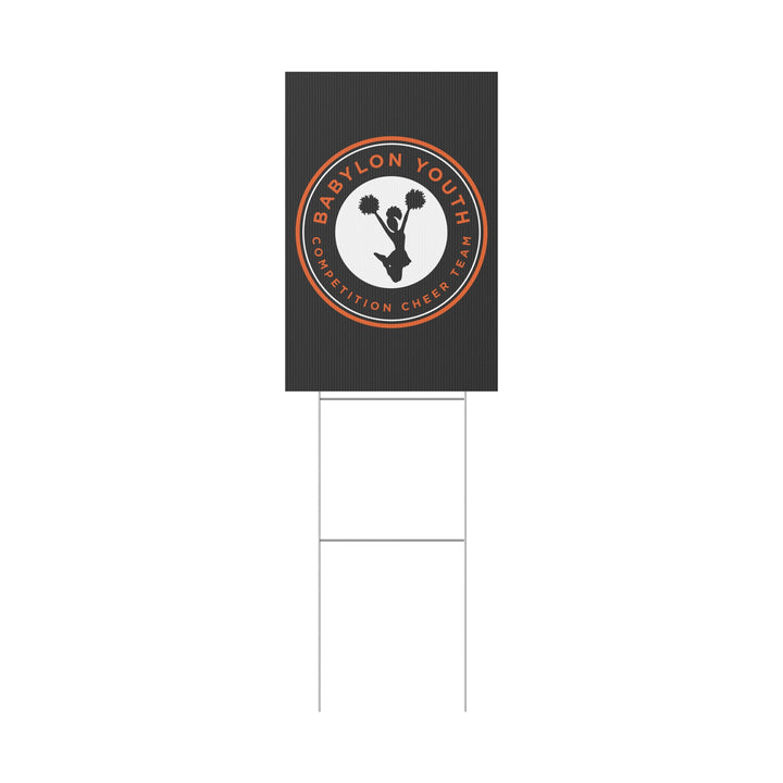 Babylon Youth Competition Cheerleading Plastic Yard Sign