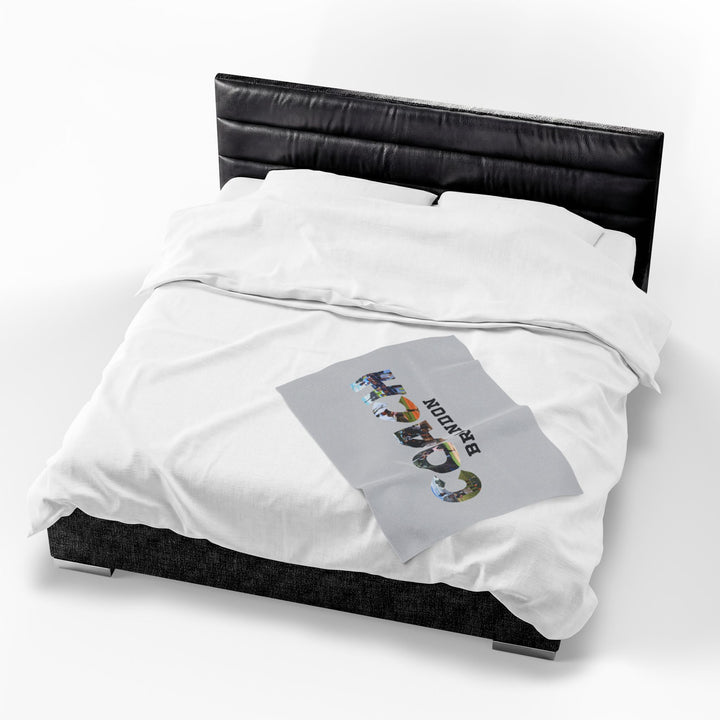 Coach Photo Letter Velveteen Plush Blanket