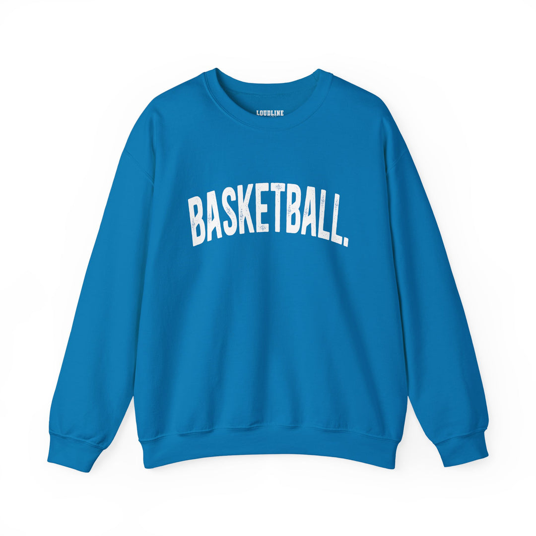 Rustic Design Basketball Unisex Adult Crewneck Sweatshirt