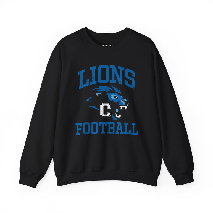 Canton Lions Football &amp; Cheer Unisex Adult Standard Crewneck Sweatshirt - Lions Football Design