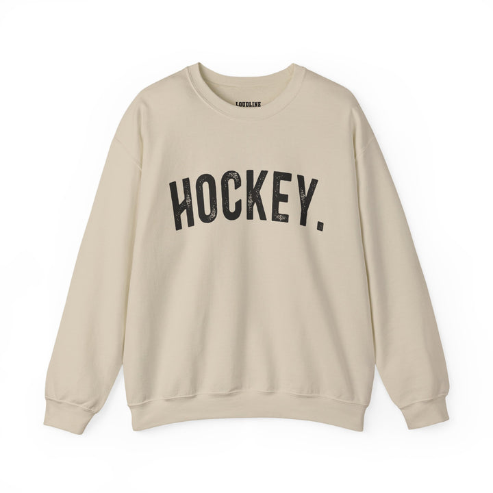 Rustic Design Hockey Unisex Adult Crewneck Sweatshirt