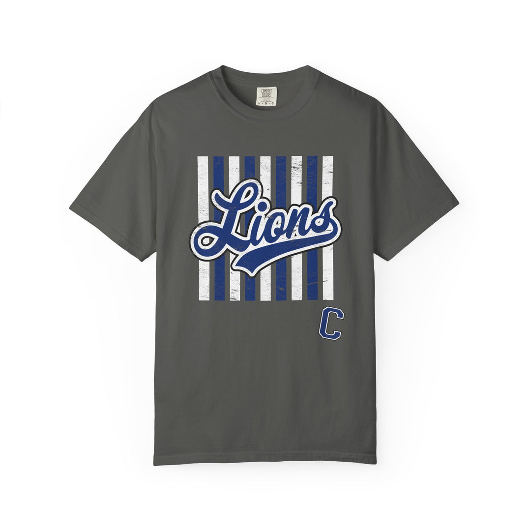 Canton Lions Football &amp; Cheer Unisex Adult Premium T-Shirt - Striped Design