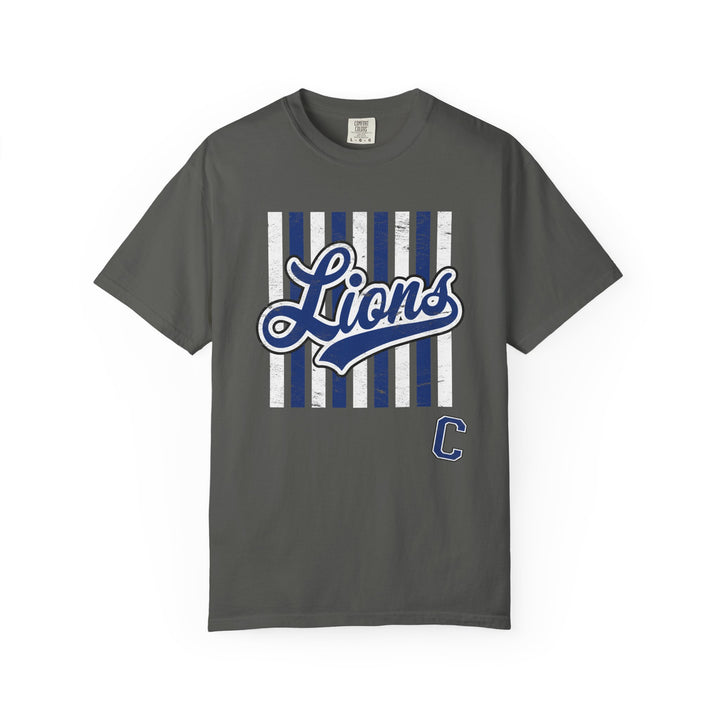 Canton Lions Football &amp; Cheer Unisex Adult Premium T-Shirt - Striped Design