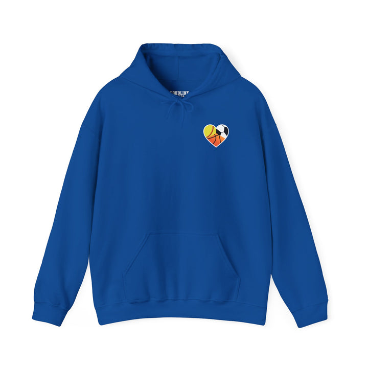 Sports Heart Design Unisex Adult Hoodie