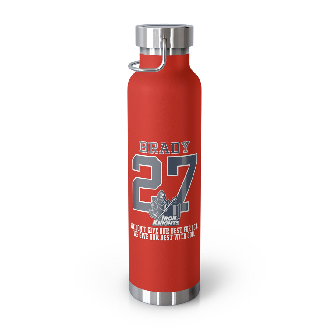 Iron Knights 22oz Bottle - Last Name &amp; Number w/Knight Design