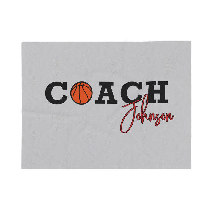 Coach Name Velveteen Plush Blanket