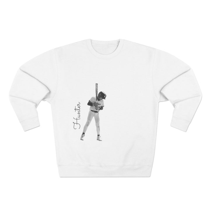 BW Picture w/Name Design - Unisex Adult Premium Crewneck