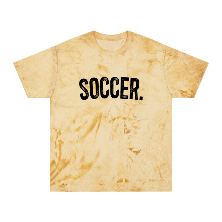 Rustic Design Soccer Adult Unisex Colorblast T-Shirt