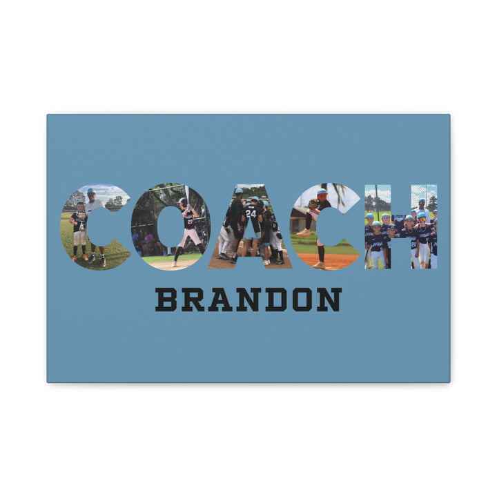 Coach Photo Letter Matte Canvas
