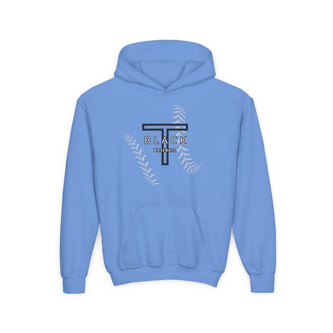 T-Black Dugout Unisex Youth Hooded Sweatshirt - Front Design Only w/Optional Customization