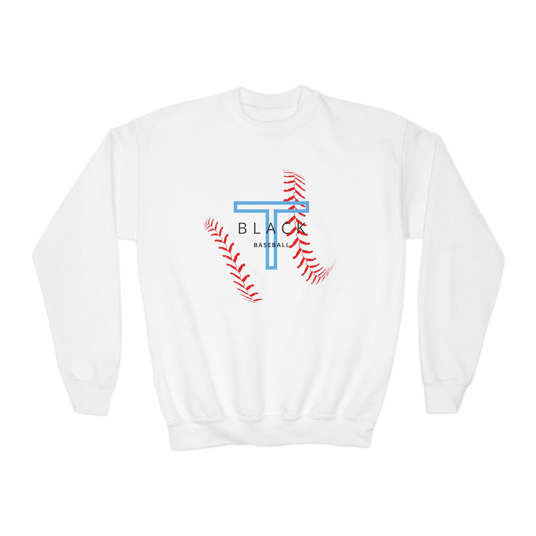 T-Black Dugout Unisex Youth Crewneck Sweatshirt