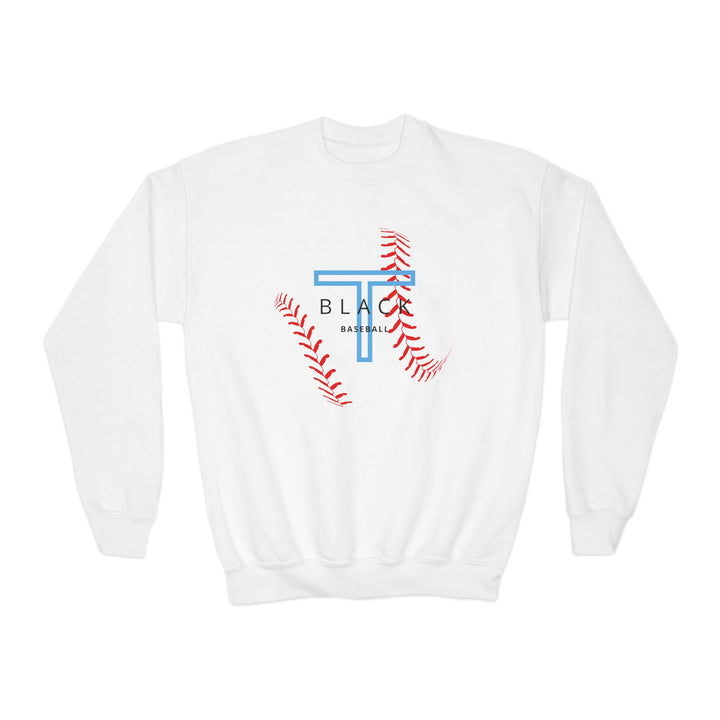 T-Black Dugout Unisex Youth Crewneck Sweatshirt