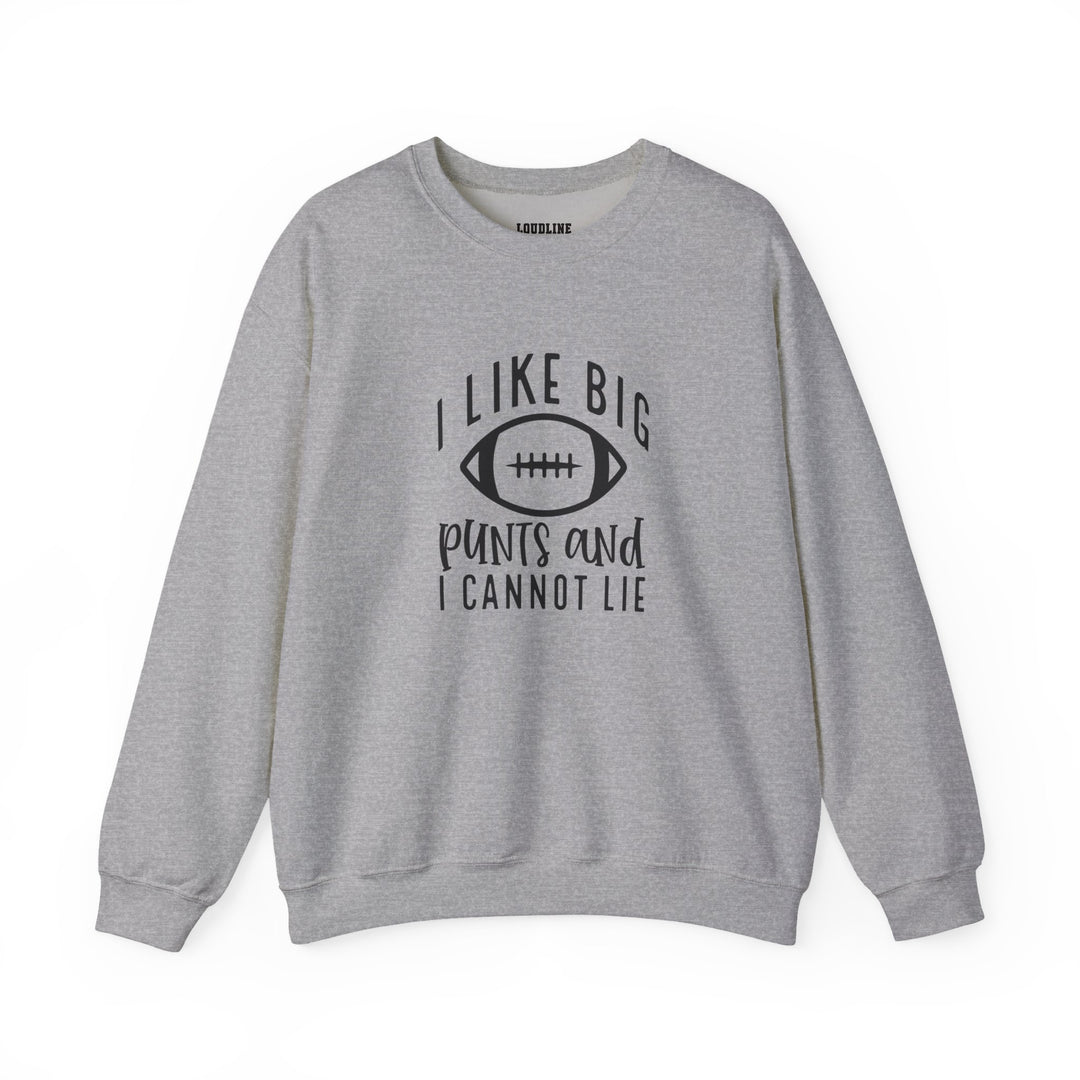 I Like Big Punts Football Unisex Adult Crewneck Sweatshirt
