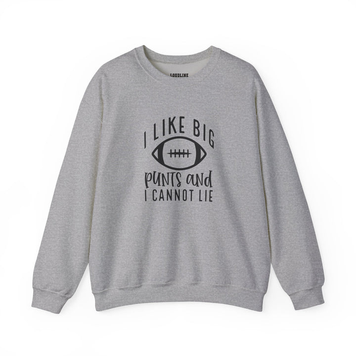 I Like Big Punts Football Unisex Adult Crewneck Sweatshirt