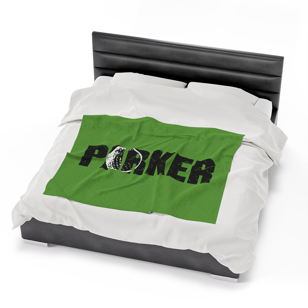 Golf Plush Blanket w/Custom Name