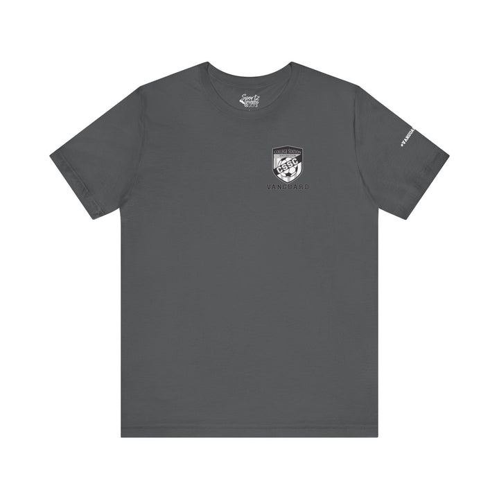 College Station Soccer Club Vanguard Unisex Adult T-Shirt w/ Logo on Left Chest