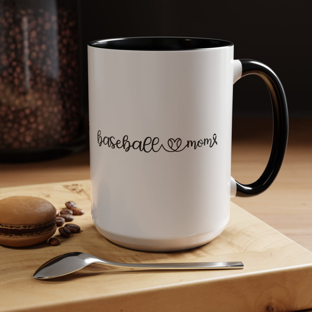 Cancer Collection Pick Your Sport Mom Ribbon &amp; Heart 11oz Accent Mug