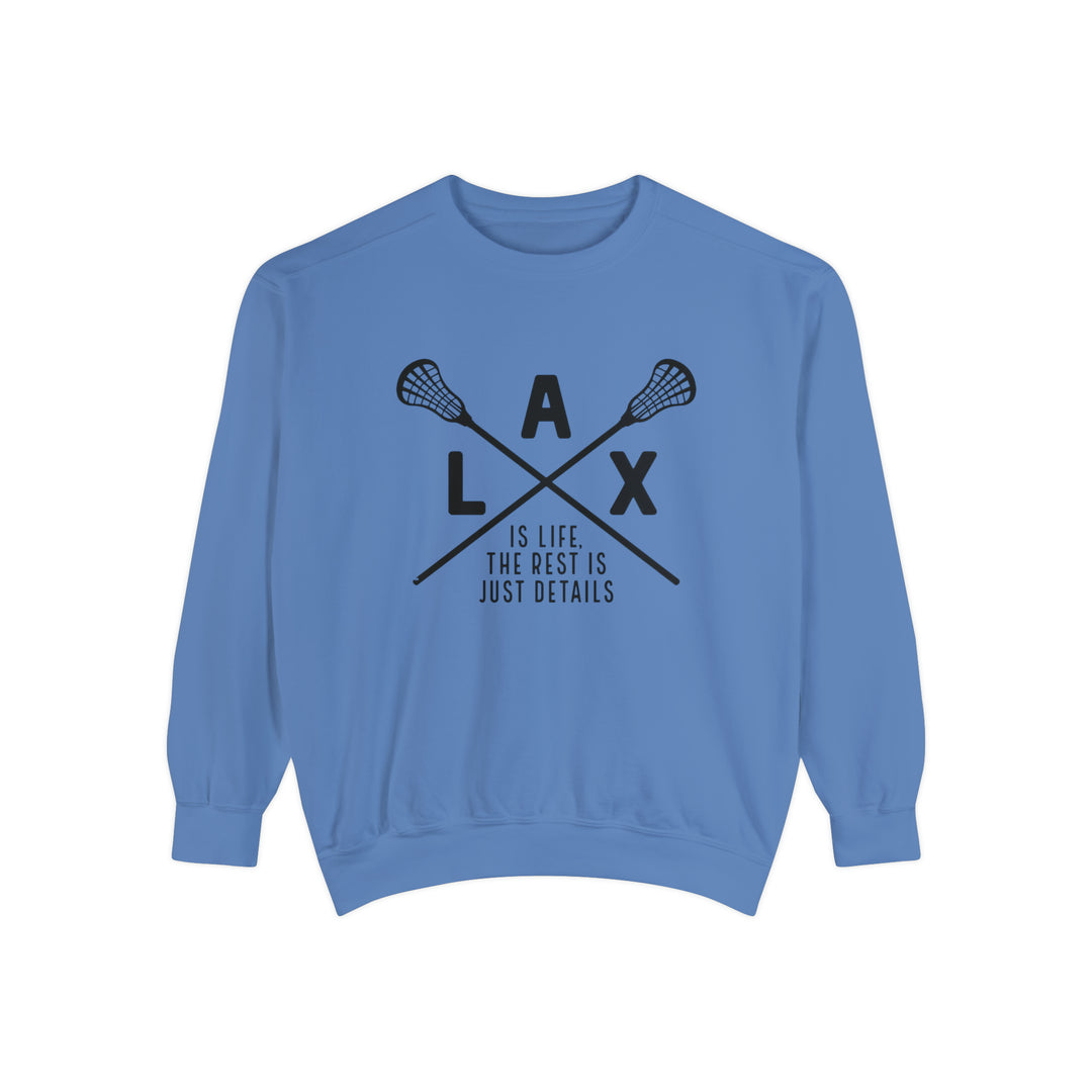 LAX is Life Lacrosse Adult Unisex Premium Crewneck Sweatshirt
