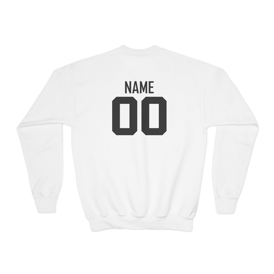 T-Black Dugout Unisex Youth Crewneck Sweatshirt - Front Design Only w/Optional Customization