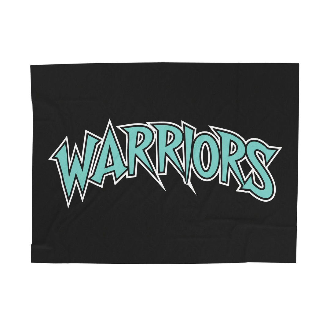 Warriors Velveteen Plush Blanket