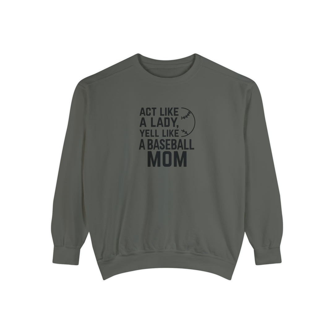 Act Like a Lady Baseball Unisex Adult Premium Crewneck Sweatshirt